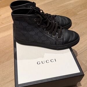 Gucci Black High-Top Sneakers